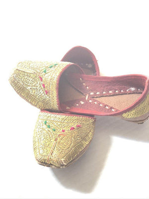 Paizar Footwear for Kids Golden Color - Afghan Gifts Shop