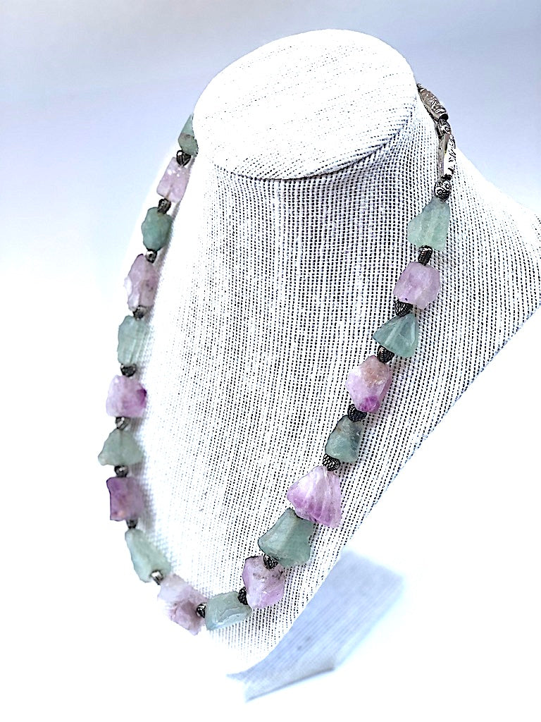 Radiant Type of Stone  Necklace - Nomad - 105 G - Afghan Gifts Shop